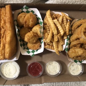 Kitty's Fish & Chips - Fish, scallops, chips, onion rings. Tartar sauce. - Seafood Near Me - Covina, California Kitty's Fish & Chips - Fish, scallops, chips, onion rings. Tartar sauce. - Seafood Near Me - Covina, California