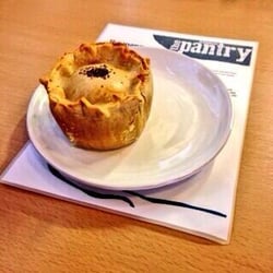 The Hidden Pantry - Steak & Ale pie straight from the oven! (Usually comes with chips)