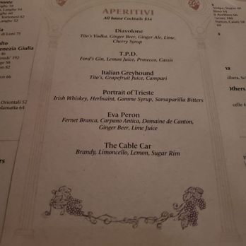 North Beach Restaurant - Aperitivi Menu Page 2 - Italian Near Me - San Francisco, California North Beach Restaurant - Aperitivi Menu Page 2 - Italian Near Me - San Francisco, California
