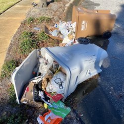 Waste Pro - Trash can knocked by bear, WastePro drove away, their office told me "too bad", ...WastePro sucks!