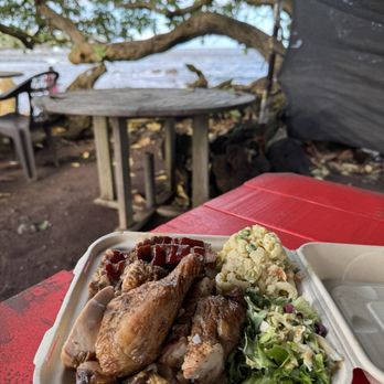 Huli Huli Chicken - Combo plate! Chicken & Ribs - Barbeque Near Me - Hana, Hawaii