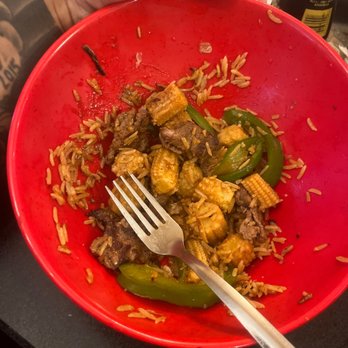 Chow Time Grill & Buffet - Hibachi steak fried rice pepper and corn - Buffets Near Me - Tamarac, Florida