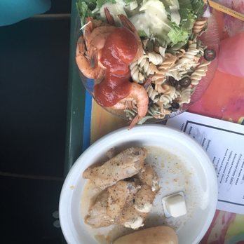 Calypso Queen Tropical Cruise - Some of the food. They serve you and it can get messy as they pile stuff up - Tours Near Me - Clearwater, Florida Calypso Queen Tropical Cruise - Some of the food. They serve you and it can get messy as they pile stuff up - Tours Near Me - Clearwater, Florida