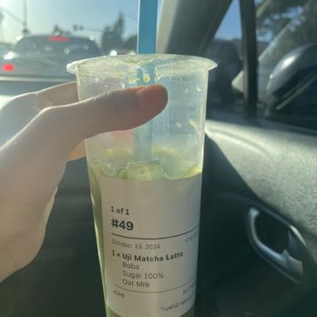 Sun Tea Day - Matcha Latte with Boba and Oat Milk - Bubble Tea Near Me - Arcadia, California Sun Tea Day - Matcha Latte with Boba and Oat Milk - Bubble Tea Near Me - Arcadia, California