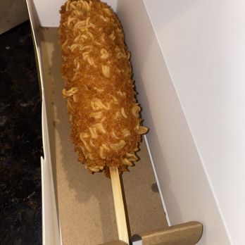 Mochinut - Ramen Korean Dog with cheese and sausage - Donuts Near Me - Metairie, Louisiana Mochinut - Ramen Korean Dog with cheese and sausage - Donuts Near Me - Metairie, Louisiana