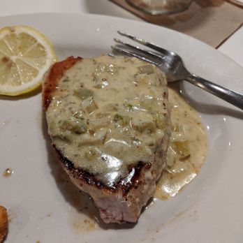 Buckboard Restaurant - Tuna steak with Pontchartrain Sauce - New American Near Me - Andalusia, Alabama Buckboard Restaurant - Tuna steak with Pontchartrain Sauce - New American Near Me - Andalusia, Alabama