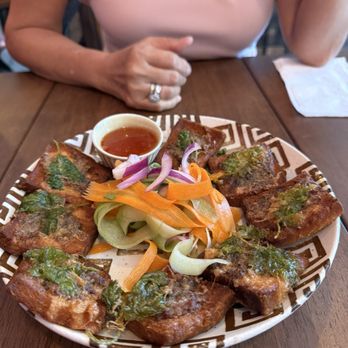 The Sister Restaurant & Cafe - Closeup of pork toast - Thai Near Me - Honolulu, Hawaii The Sister Restaurant & Cafe - Closeup of pork toast - Thai Near Me - Honolulu, Hawaii
