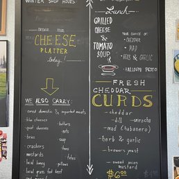 a menu on a blackboard a menu on a blackboard