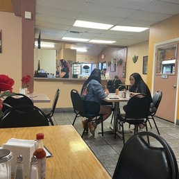 Inside the cafe Inside the cafe