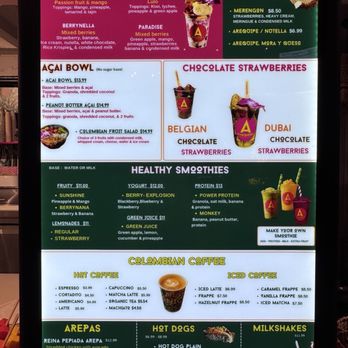 Julia & Henry's - Just one of a LOT of menus. All the counters have their menus posted so you can see them and the prices - Food Court Near Me - Miami, Florida