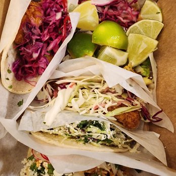 Bakersfield DET - 2 shrimp 1 mushroom 1 Diablo chicken 1 al pastor 1 fish  Small,  snack size. Meh quality - Tacos Near Me - Detroit, Michigan