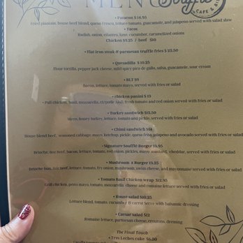 Soufflé Cafe & Bistro - Menu side 2! - Cafes Near Me - Cibolo, Texas Soufflé Cafe & Bistro - Menu side 2! - Cafes Near Me - Cibolo, Texas