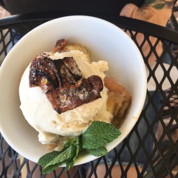 The Brunch Apothecary - This desert Is Donut Bread Pudding with Glazed pecans with a Vanilla Bean scoop topped with Crumbled Candied Bacon... Absolutely Divine - Breakfast & Brunch Near Me - Dacula, Georgia The Brunch Apothecary - This desert Is Donut Bread Pudding with Glazed pecans with a Vanilla Bean scoop topped with Crumbled Candied Bacon... Absolutely Divine - Breakfast & Brunch Near Me - Dacula, Georgia