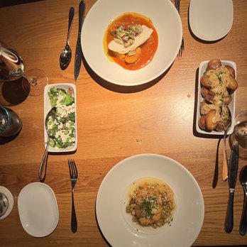The Establishment - The Grouper, the Flounder, a side of broccoli and a side of potatoes - Seafood Near Me - Charleston, South Carolina The Establishment - The Grouper, the Flounder, a side of broccoli and a side of potatoes - Seafood Near Me - Charleston, South Carolina