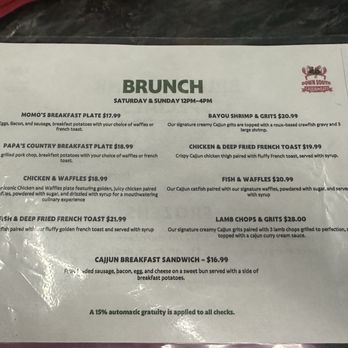 Down South Cajjun Eats - Brunch menu - Cajun/Creole Near Me - Pflugerville, Texas
