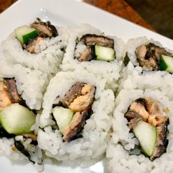 Kintaro Japanese Restaurant - Salmon skin roll.It's okay..