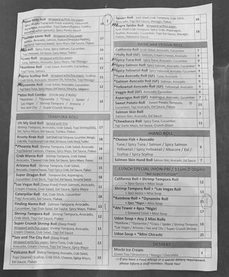 Menu photo 1 Kodo Sushi Bar Phoenix, AZ Menu photo 1 Kodo Sushi Bar Phoenix, AZ
