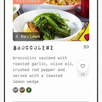Graffiti Pasta - Broccolini description - Italian Near Me - Denton, Texas