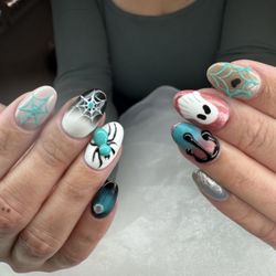 Halloween inspired nails.