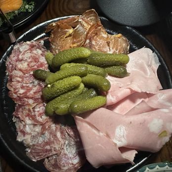 Sparrow Wine Bar - Butcher's platter. Mortadella tasted like Vienna sausages and pickles were straight from a jar. - Wine Bars Near Me - Orlando, Florida Sparrow Wine Bar - Butcher's platter. Mortadella tasted like Vienna sausages and pickles were straight from a jar. - Wine Bars Near Me - Orlando, Florida