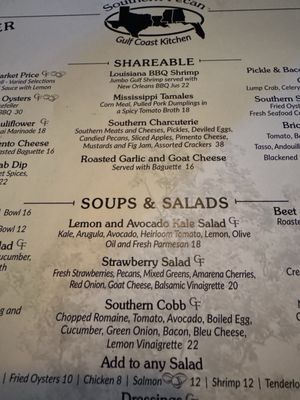 Menu photo 1 The Southern Pecan Charlotte, NC