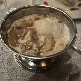 Dal Rae Restaurant - I cream and caramelize bananas and peaches - Steakhouses Near Me - Pico Rivera, California
