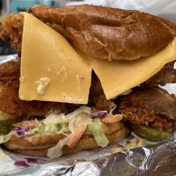Lucy's - Signature Spicy Fried Chicken Sandwich - American Near Me - Chicago, Illinois Lucy's - Signature Spicy Fried Chicken Sandwich - American Near Me - Chicago, Illinois