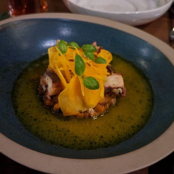 Änkôr - Squash three ways with octopus - Canadian (New) Near Me - Canmore, Alberta Änkôr - Squash three ways with octopus - Canadian (New) Near Me - Canmore, Alberta