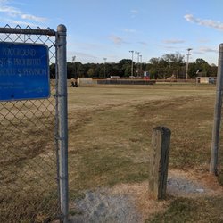 Olde Providence Park - One entrance to the main open field area of the park right behind the school.