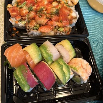Ah Hai Sushi & Grill - Dynamite roll and rainbow roll - Sushi Bars Near Me - Goodyear, Arizona