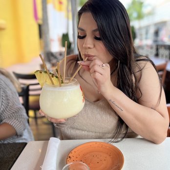 La Mulata - Large piña colada was perfect to share - Cuban Near Me - Miami Beach, Florida La Mulata - Large piña colada was perfect to share - Cuban Near Me - Miami Beach, Florida