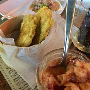 Pubbelly Sushi Brickell - Tostones with ceviche. - Sushi Bars Near Me - Miami, Florida Pubbelly Sushi Brickell - Tostones with ceviche. - Sushi Bars Near Me - Miami, Florida