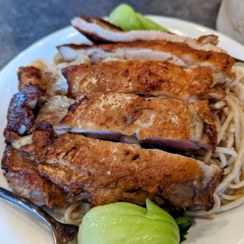 Prince Dumpling - Fried chicken cutlet with noodles - Dim Sum Near Me - Rosemead, California
