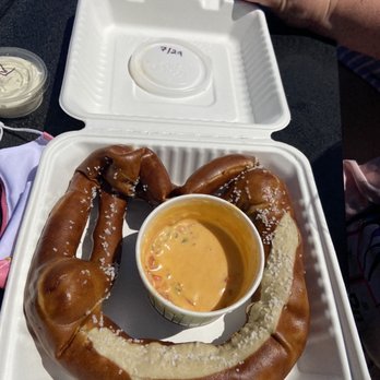 Werner Beef & Brew - My kids said that this was the biggest pretzel they had ever seen. They weren't a fan of the cheese sauce, but I used it for my tots. - American Near Me - Tillamook, Oregon Werner Beef & Brew - My kids said that this was the biggest pretzel they had ever seen. They weren't a fan of the cheese sauce, but I used it for my tots. - American Near Me - Tillamook, Oregon