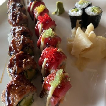 Bishoku - Dragon roll, Janet's roll, avocado roll - Sushi Bars Near Me - Sandy Springs, Georgia