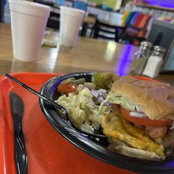 Jerniman's Campground - A plate from Harts hotdog hut's lunch buffet.