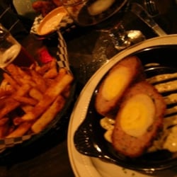 The Speckled Hen Cottage Pub & Alehouse - Spekcled Hen Scotch Eggs and Old Bay Fries