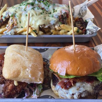 PDX Sliders - Loaded Philly Fries Tilikum Sandwich and the Sellwood Burger - Burgers Near Me - Portland, Oregon