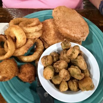Boon Docks Restaurant - Fried pork chops, onion rings, okra & hush puppies. - Seafood Near Me - Panama City Beach, Florida Boon Docks Restaurant - Fried pork chops, onion rings, okra & hush puppies. - Seafood Near Me - Panama City Beach, Florida