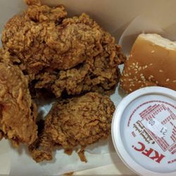 KFC - Hot and Spicy Three Piece Box!