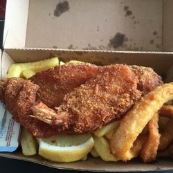 Hook Line and Sinker - Crumble Pack - Fish, Prawn, Calamari Rings and Chips.