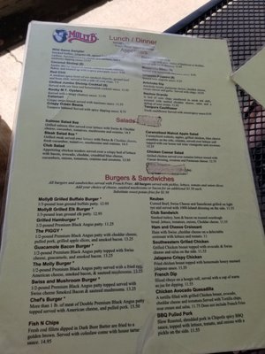 Menu photo 2 Molly B Restaurant Estes Park, CO Menu photo 2 Molly B Restaurant Estes Park, CO
