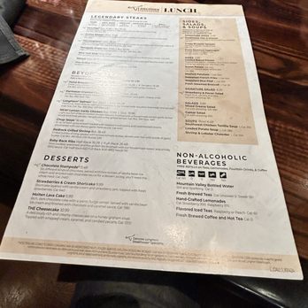LongHorn Steakhouse - Menu - Steakhouses Near Me - Rancho Cucamonga, California