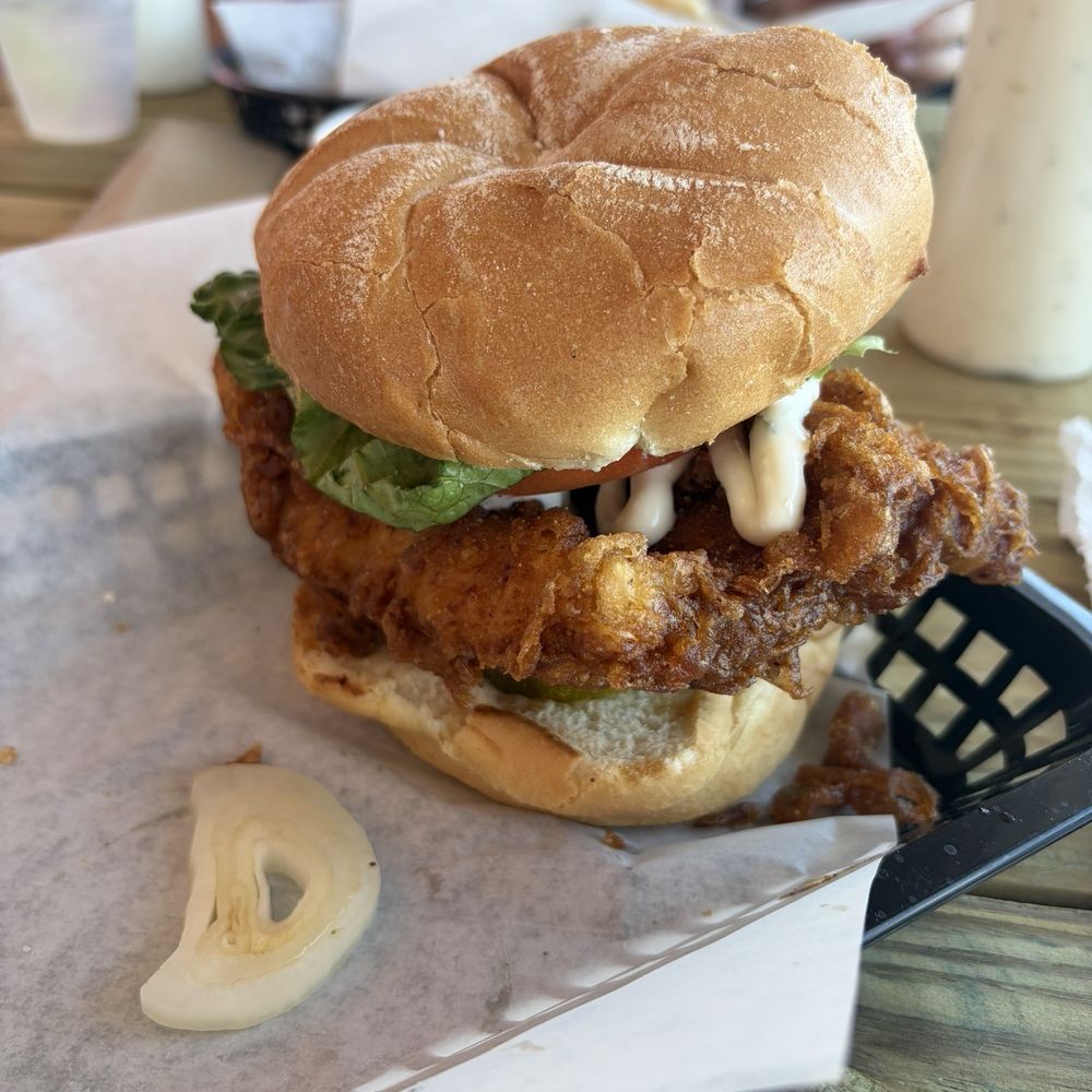 Grouper fried sandwich Grouper fried sandwich