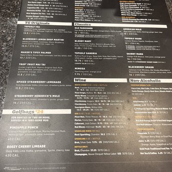Topgolf - Menu (drink side) - Sports Bars Near Me - Ontario, California Topgolf - Menu (drink side) - Sports Bars Near Me - Ontario, California
