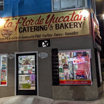 La Flor De Yucatan - Bakery at night time. Kitchen closes at 6pm and the bakery closes at 7pm. Make sure to get there early! - Bakeries Near Me - Los Angeles, California