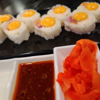 Sushi Okoku - Joe's roll - with my side of VIP sauce (that sauce is a game changer! Ask for it if you like spicy stuff, I promise you'll love it! - Sushi Bars Near Me - Riverside, California Sushi Okoku - Joe's roll - with my side of VIP sauce (that sauce is a game changer! Ask for it if you like spicy stuff, I promise you'll love it! - Sushi Bars Near Me - Riverside, California