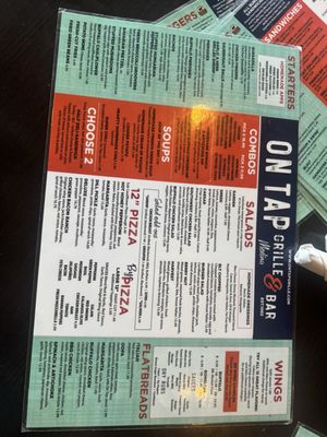 Menu photo 2 On Tap Medina Medina, OH