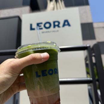 LEORA - Matcha Strawberry Latte - Breakfast & Brunch Near Me - Beverly Hills, California