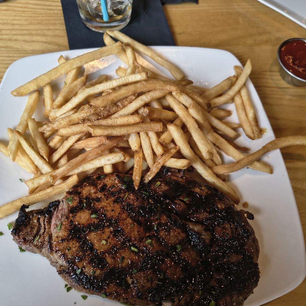 Steak, and fries. Steak, and fries.
